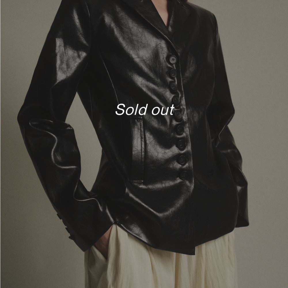 Source Unknown Black Leather Jacket